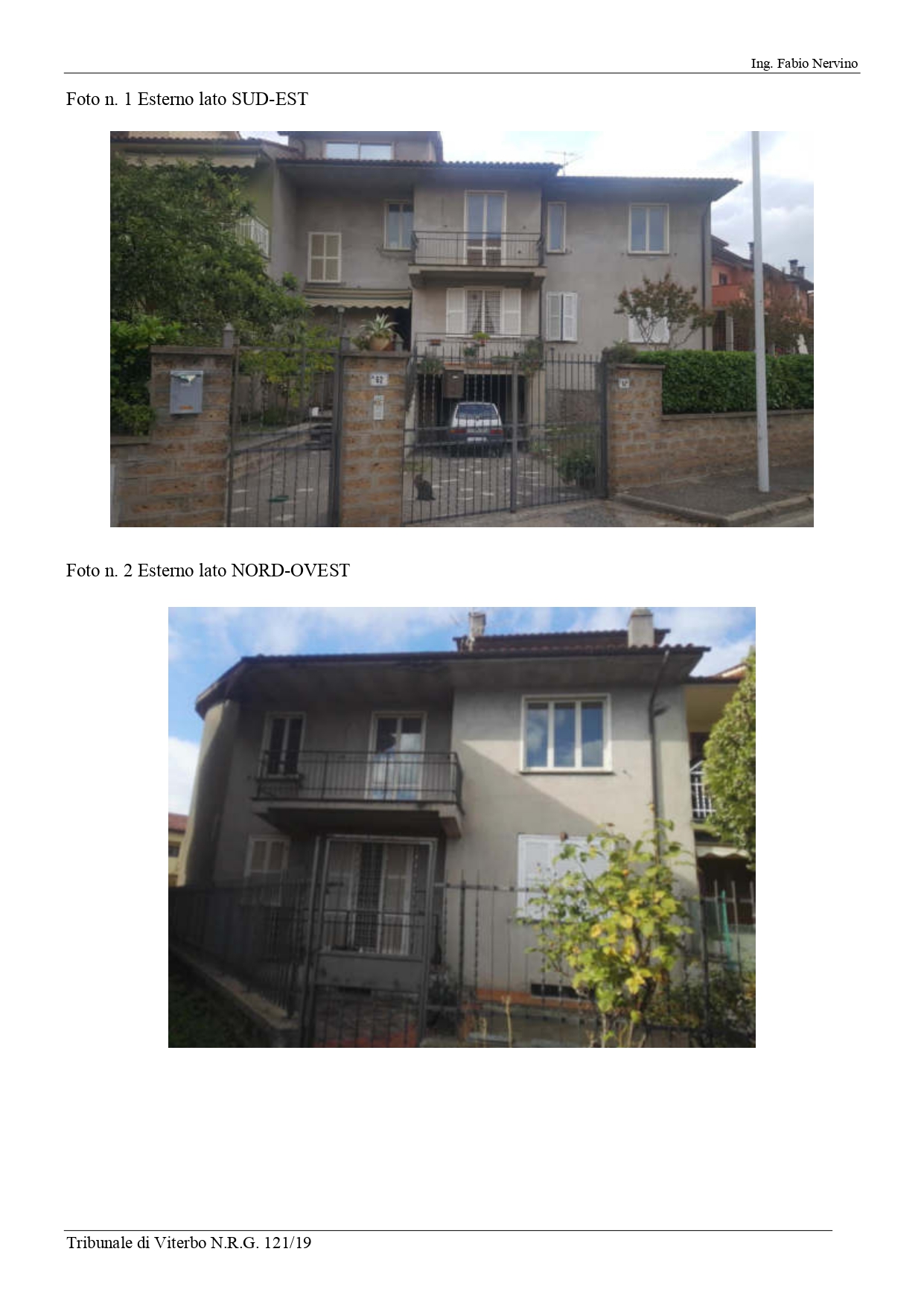 Veduta esterna abitazione